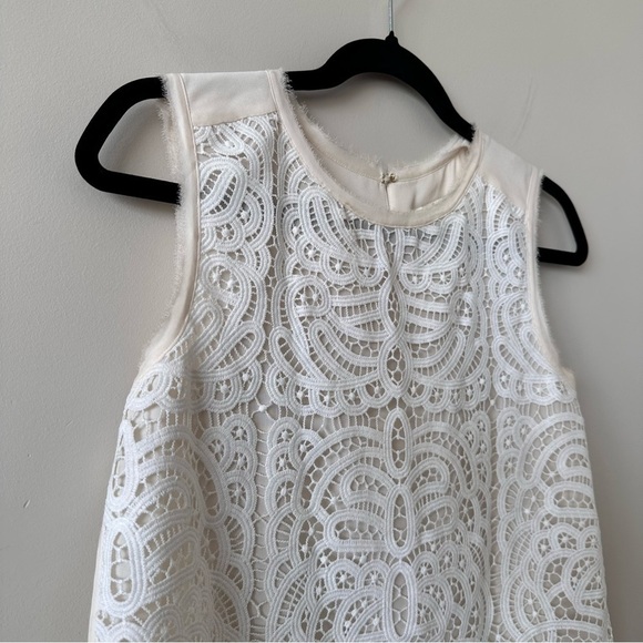 Kate Spade-Lace Front Dainty Sleeveless Blouse (Size:XS) - Picture 7 of 10